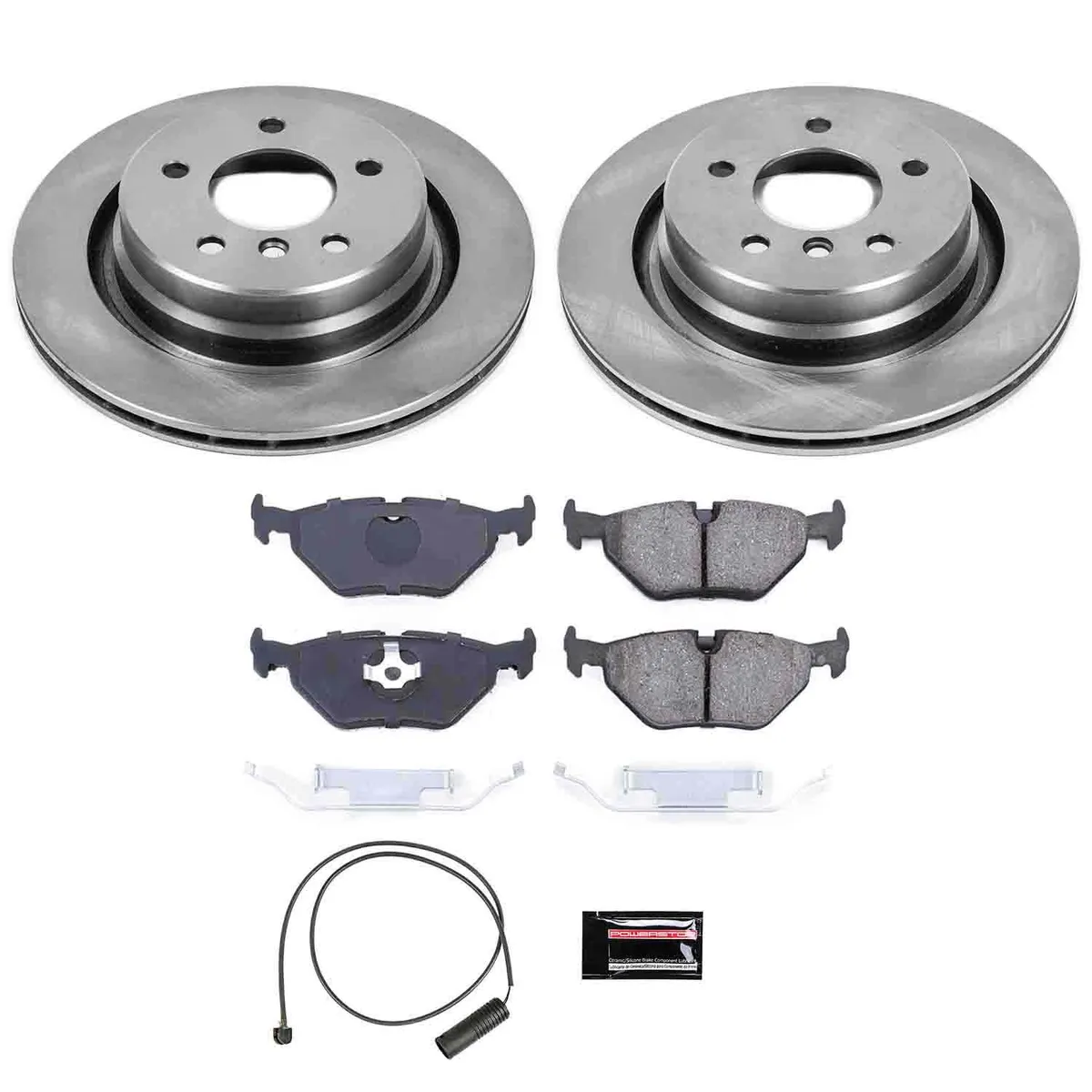 Z17 Direct Replacement Kit: Rotors; Ceramic Pads W/Hardware; Pad Sensors product image