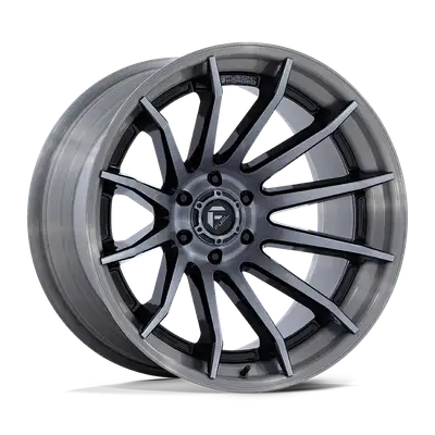 KMC Wheels Fuel Wheels | Burn | Gloss Black Brushed Dark Tint