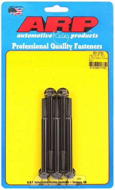 ARP Auto Racing 516-18 X 3.750 hex black oxide bolts