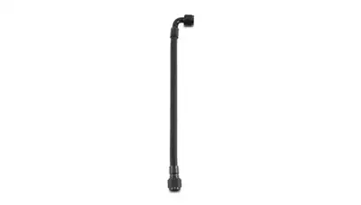 Vibrant Performance Pre Assembled Hose Assembly; -6AN; 12 in. Hose Length; Straight/90 Degrees Hose End Style; 12 in. PTFE w/6AN Female Fittings Straight/90 Degrees;