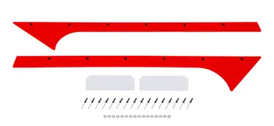 Dominator Race Body Pillar A Pair Late Model Red