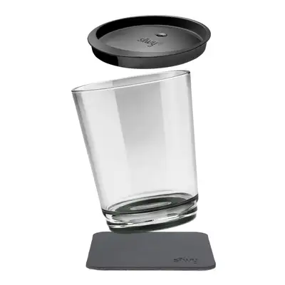 SILWY MAGNET Magnetic drinking cup Triple GREY
