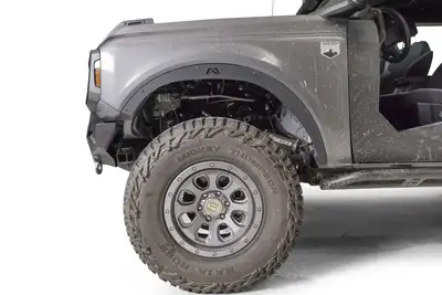 Fab Fours Fender Flare; Delete; Matte Black Powder Coat;