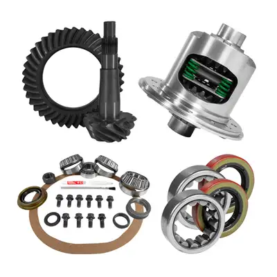 Yukon Gear and Axle 8.25 Inch Chy 4.11 Rear Ring & Pinion, Install Kit, Posi, 1.618 Inch Id Axle Bearing USA Standard