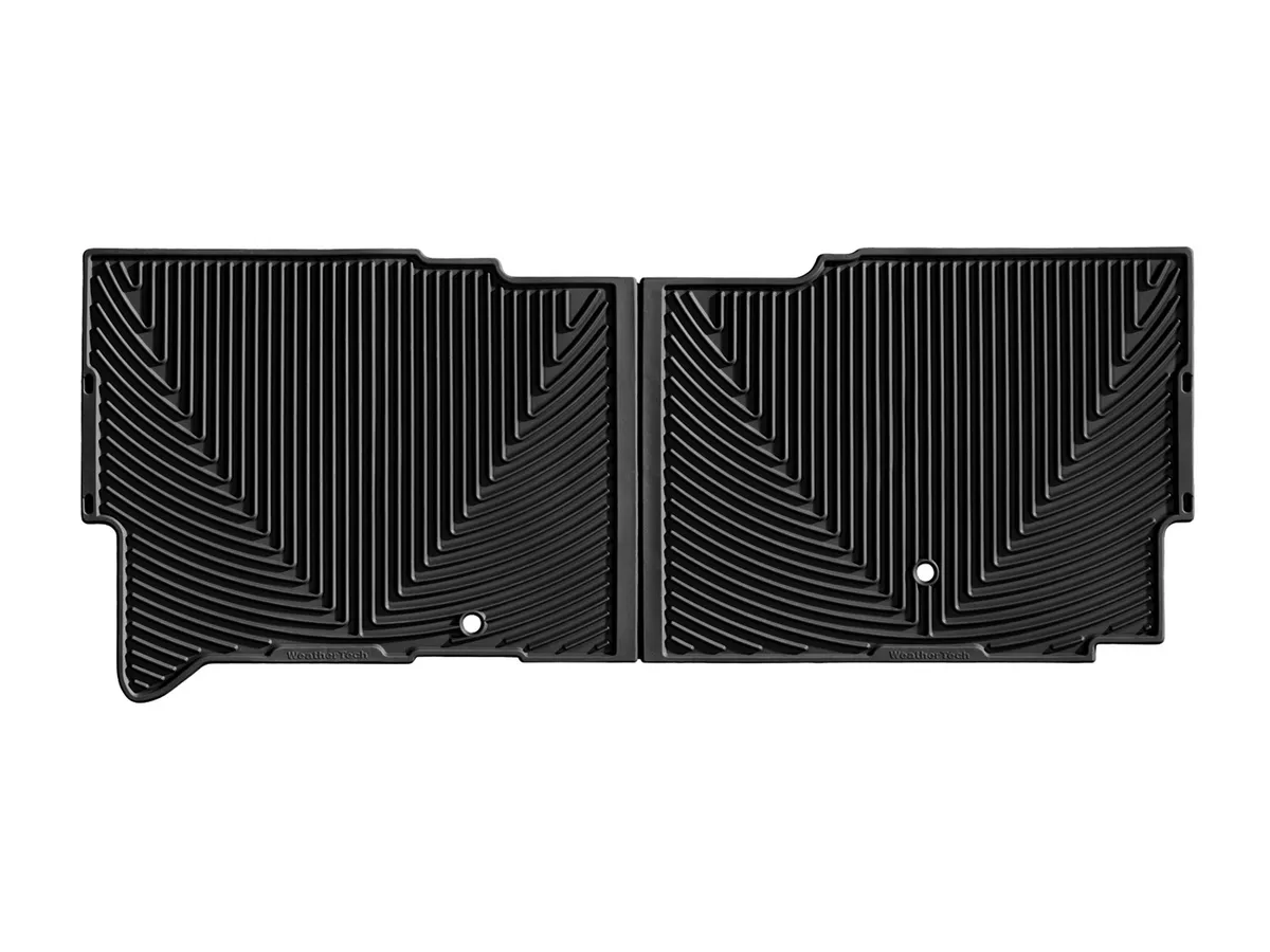 2011 + Ford F250/F350/F450/F550 Black Rear Rubber Mats Fits the SuperCab / 2011 + Ford Super Duty SuperCab Black Rear Rubber Mats product image
