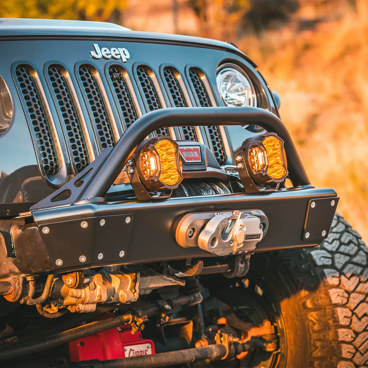 0718 Wrangler Legacy Front Bumper With Hoop Raw product image