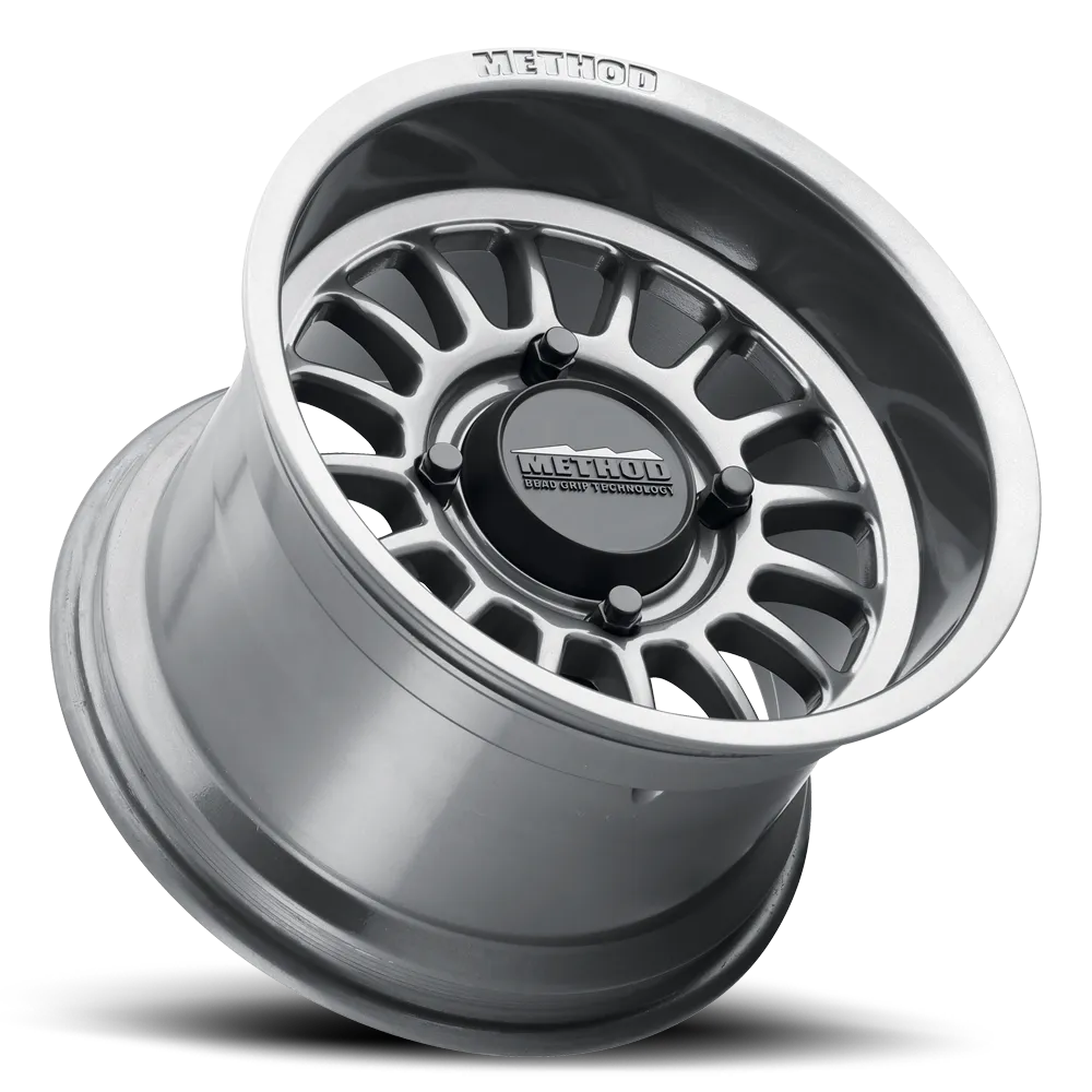 Method Race Wheels Aluminum Wheels 15x7 MR411 Bead Grip UTV Bolt Pattern 4 On 156 Offset 38 Lip Size 1.57 Gloss Titanium SL Method
