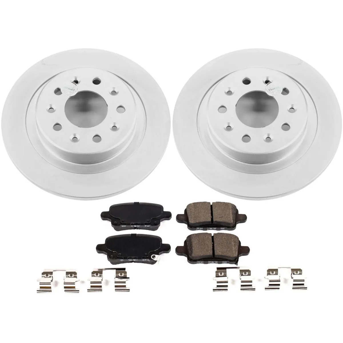 Z17 Geomet Coated Rotor Kit: Genuine Geomet Fully Coated Rotors; Ceramic Pads W/Hardware product image
