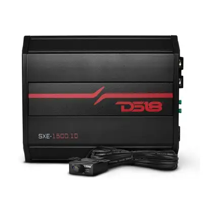 DS18 1-Channel | Class D | 500 @ 1Î© | 350 @ 2Î© | 200 @ 4Î© Watts RMS | Black
