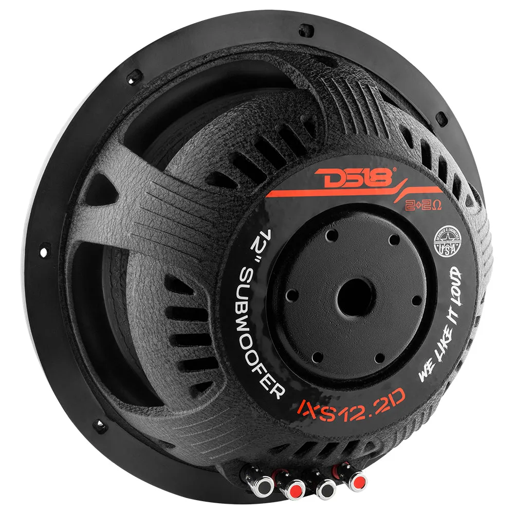 IXS Shallow-Mount 12" Fiber Glass Subwoofer 800 Watts Rms DVC 2-Ohm product image