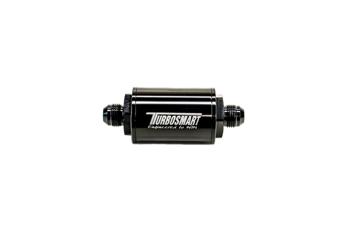 TurboSmart USA Turbiosmart FPR Billet Fuel Filter 10um AN-8 - Black
