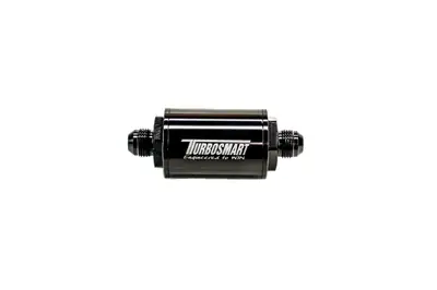 TurboSmart USA Turbiosmart FPR Billet Fuel Filter 10um AN-8 - Black