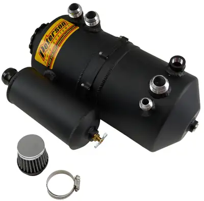 Peterson Fluid Oil Tank 2.3 Gallon Dual Scavenge Black