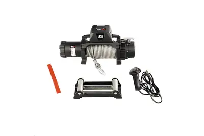 Rugged Ridge Rugged Ridge 10,000lbs Trekker Winch w/ Steel Cable and Wired Remote