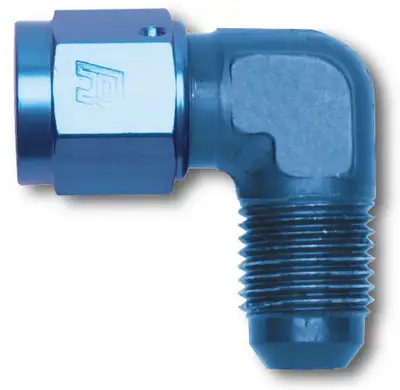 Edelbrock #6 Female to #6 Male 90 Deg Coupler