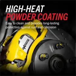 PowerStop High-Temp Yellow Powder Coated Calipers (Pair)