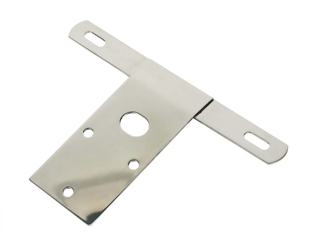 Jeep CJ License Plate Bracket 76-86 CJ Polished Silver Kentrol product image