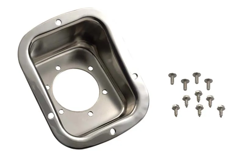 Jeep CJ/YJ Gas Filler Neck 78-95 CJ and Wrangler YJ Polished Silver Kentrol product image