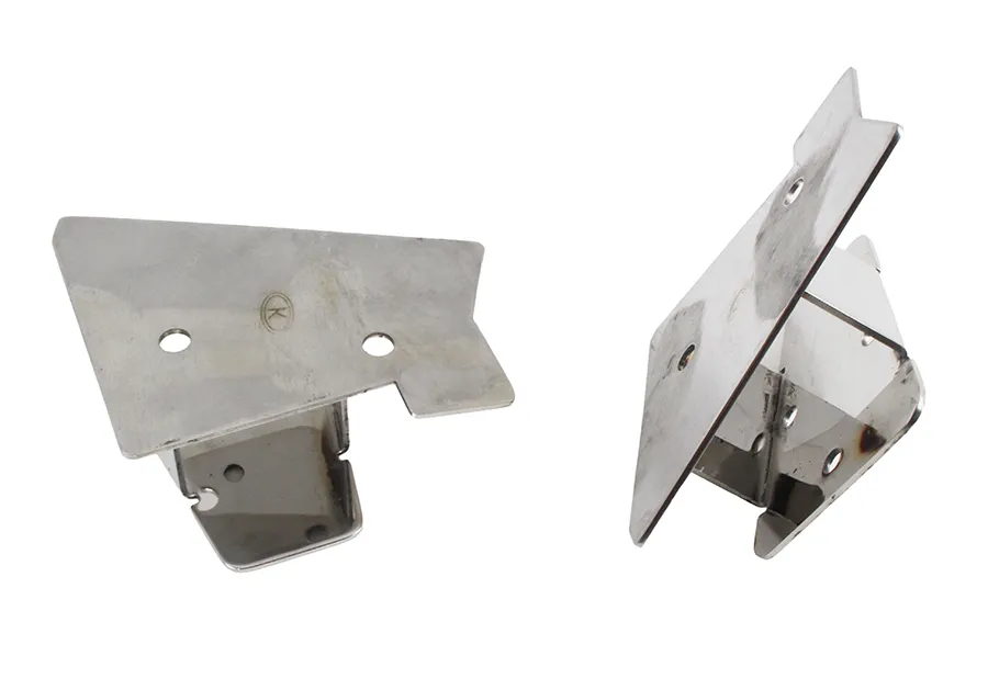 Jeep TJ Mirror Relocation Bracket Pair 03-06 Wrangler TJ Polished Silver Kentrol product image