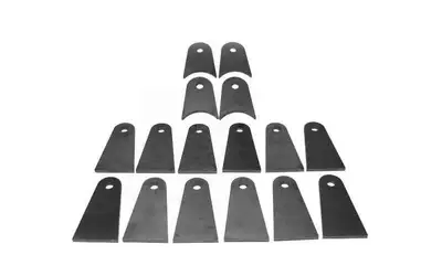 Steinjager Steinjäger Tabs and Clevises, Weld On 4 Link Tab and Clevis Kits 0.625 Bore 4.00 Axle Diameter 2.00 Long Axle Tab 4.00 Inch Straight Tab 4 Axle Tabs, 12 Straight Tabs