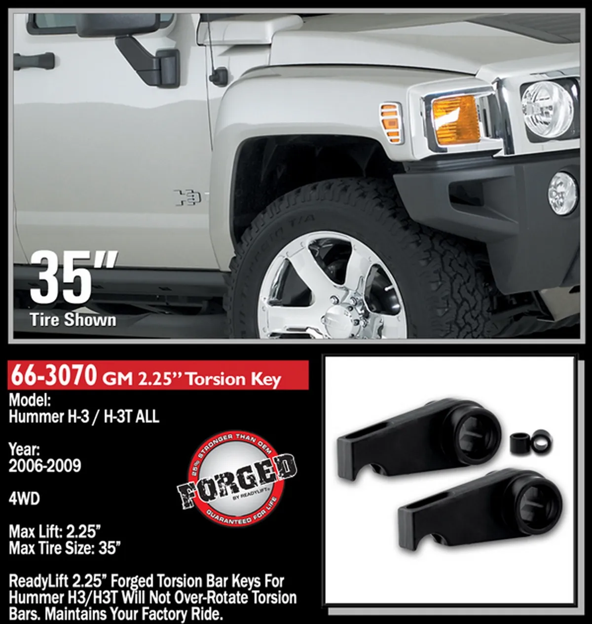 2.25in Front 1.5in Rear Leveling Kit(Forged Torsion Key) 0412 Chevy/Gmc Colorado/Canyon 4WD product image