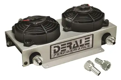 Derale 19 Row Hyper-Cool Dual Cool Remote Fluid Cooler, -8AN