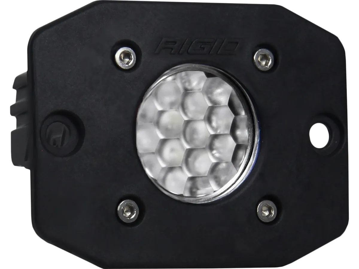 RIGID Ignite LED Light, Diffused Lens, Flush Mount, Black Housing, Single product image