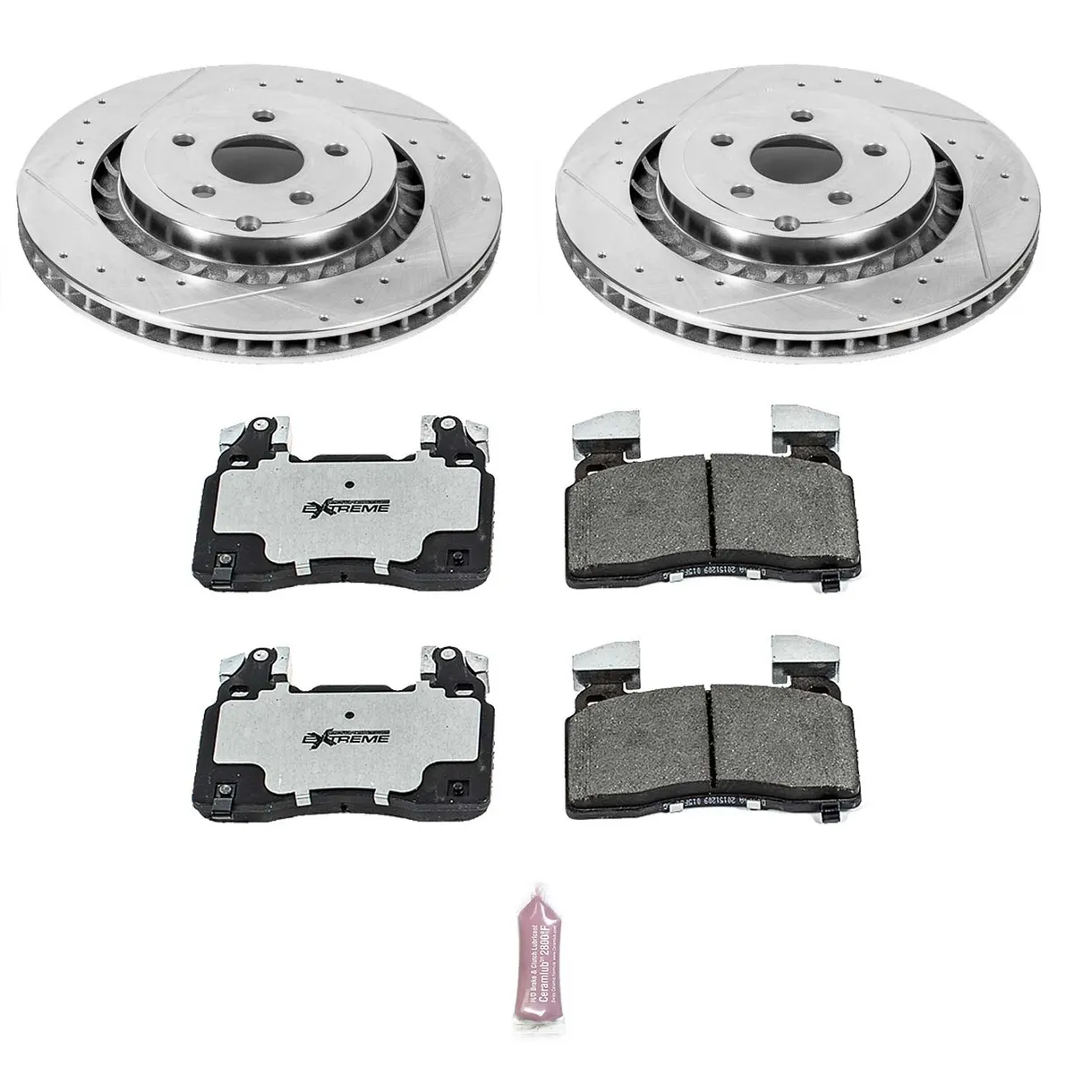 Z26 Street Warrior Upgrade Kit: Drilled/Slotted Rotors; Carbon-Fiber Ceramic Pads W/Hardware product image