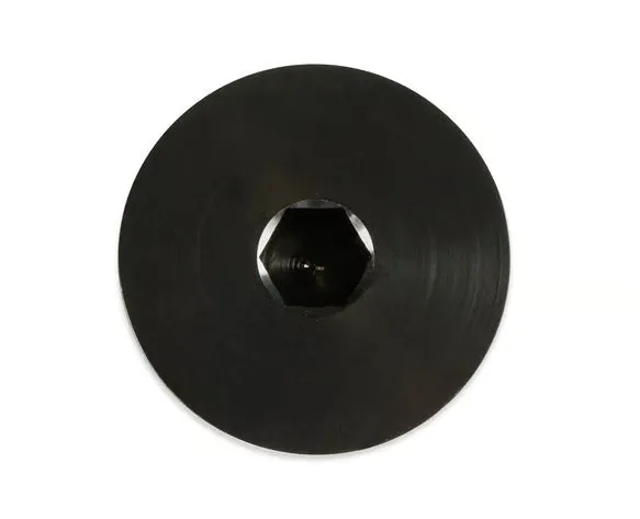 Earl's -12 AN Port Plug w/ O-Ring Seal, Black Anodized Aluminum product image