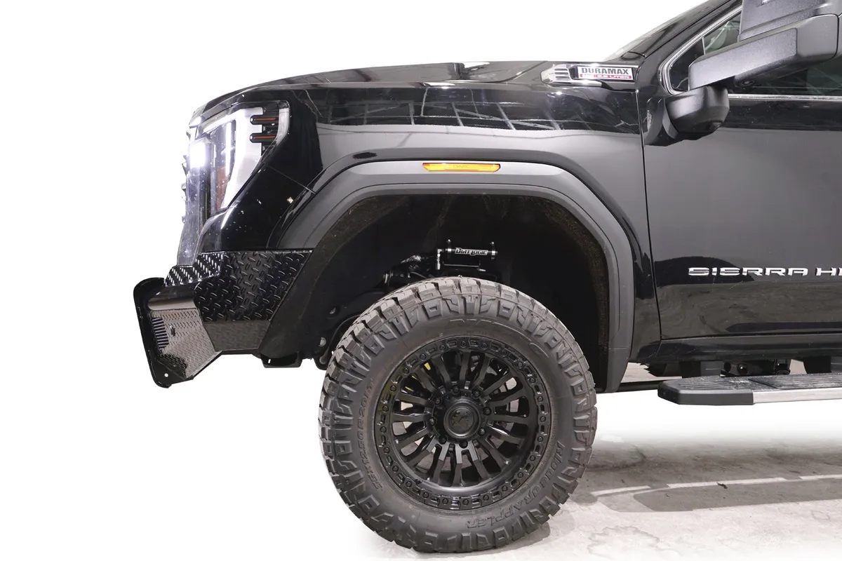 24c Sierra 2500/3500 Steel Sensor Front Bumper w/ no Guard Gloss Black product image