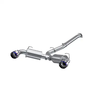 MBRP Exhaust 13-Up Subaru BRZ 17-up Toyota GR86 and 13-16 Scion FR-S T304 3 Inch Cat-Back Dual Split Rear Side Exit with Burnt End Tips MBRP