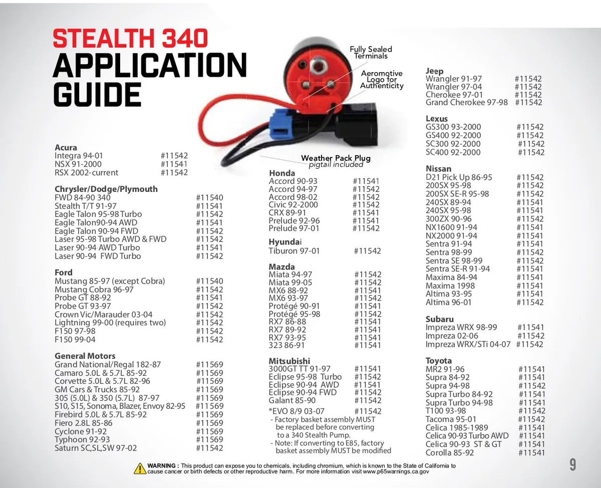 340 Stealth Fuel Pump - Offset Inlet - Inline product image