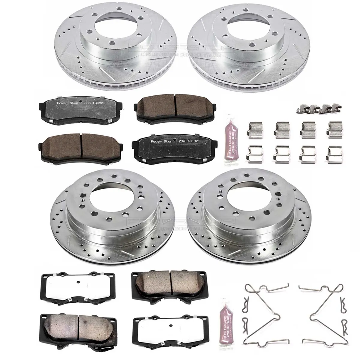 Z36 Truck/Tow Upgrade Kit: Drilled/Slotted Rotors; Carbon-Fiber Ceramic Pads W/Hardware product image