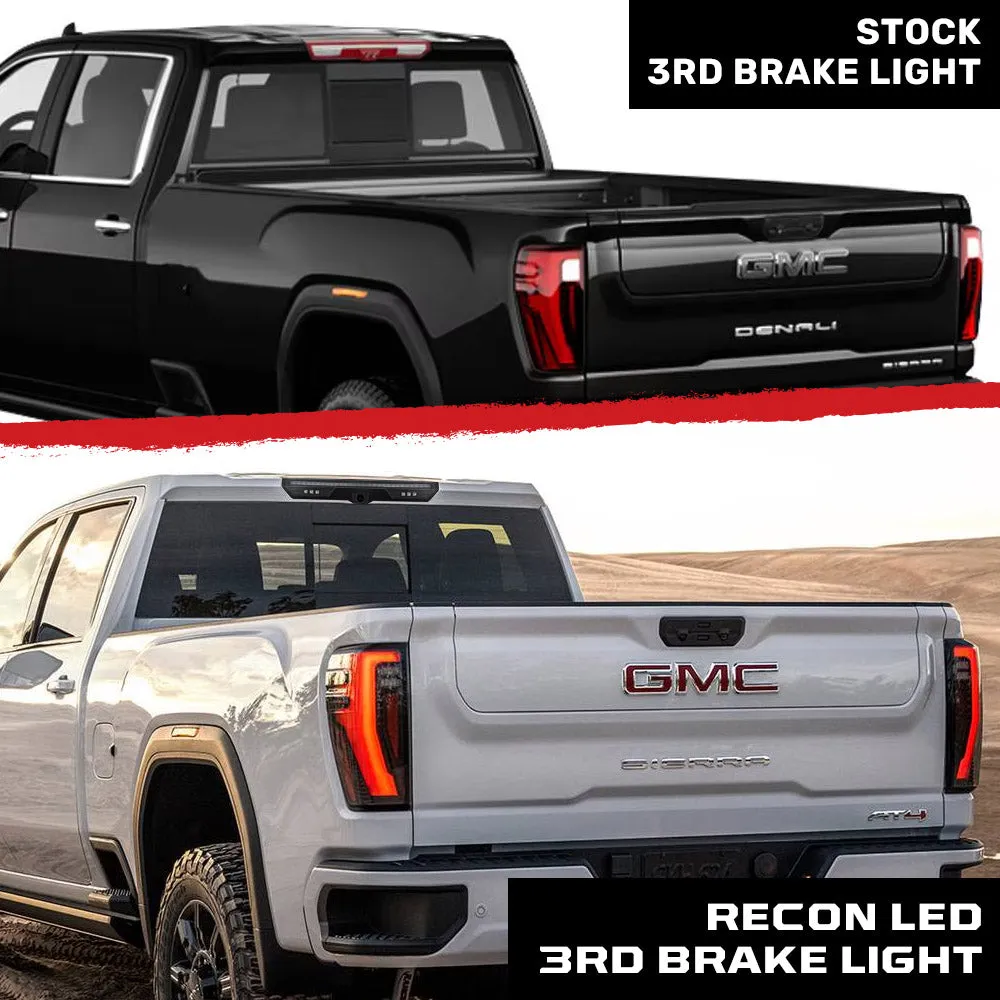 Gmc Chevy 19-21 Sierra Silverado 1500 4rd Gen 20-21 2500 3500 - Ultra High Power Red LED 3rd Brake Light Kit w Ultra High Power Cree Xml White LED Cargo Lights Replaces LED 3rd Brake Light With Cargo Bed Camera - Attn Only Fits Models Which Includ product image