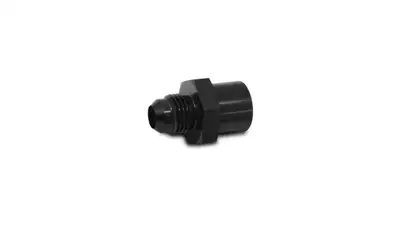 Vibrant Performance Male AN to Female Metric Adapter Fitting; -8AN; M16x1.5 Metric Size; 6061 Aluminum; Black Anodized;