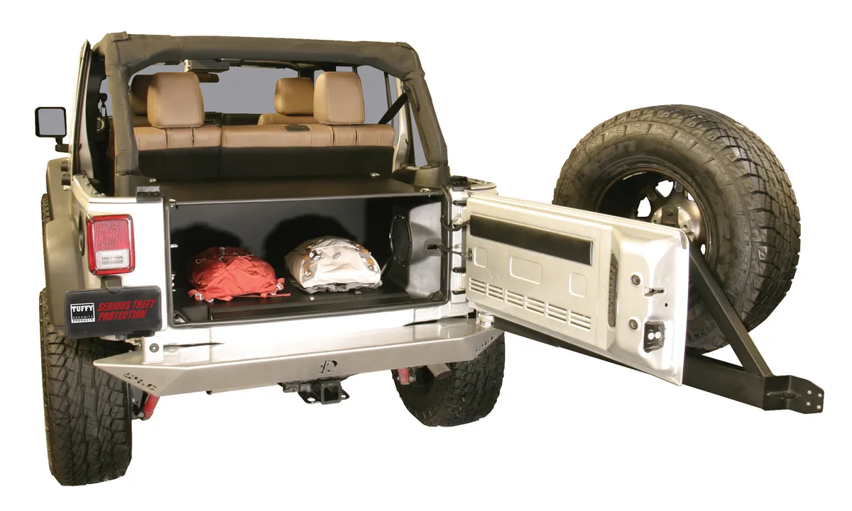 Premium Cargo Enclosure - '11-13 Wrangler JK {4-Door}; '14-18 Wrangler JK (Black) product image