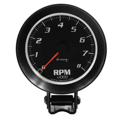 AutoMeter 3-3/8 Dia Tachometer 8000 RPM Black Dial