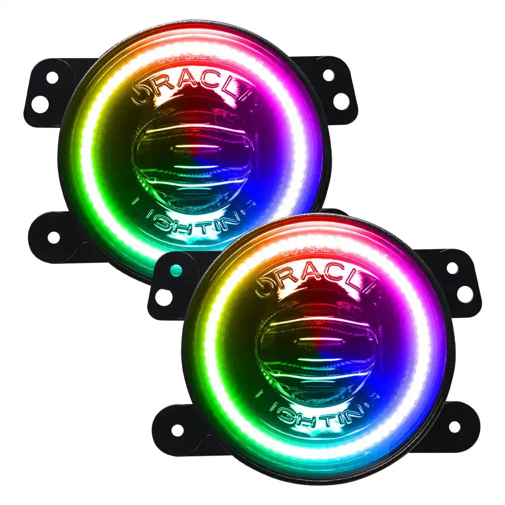 Oracle Lighting ORACLE Lighting Jeep Wrangler JK/JL & Gladiator JT High Performance 20W LED Fog Lights - Dynamic ColorSHIFT