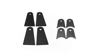 Steinjager Steinjäger Tabs and Clevises, Weld On 4 Link Tab and Clevis Kits 0.563 Bore 2.75 Axle Diameter 2.00 Long Axle Tab 4.00 Inch Straight Tab 4 Axle Tabs, 4 Straight Tabs