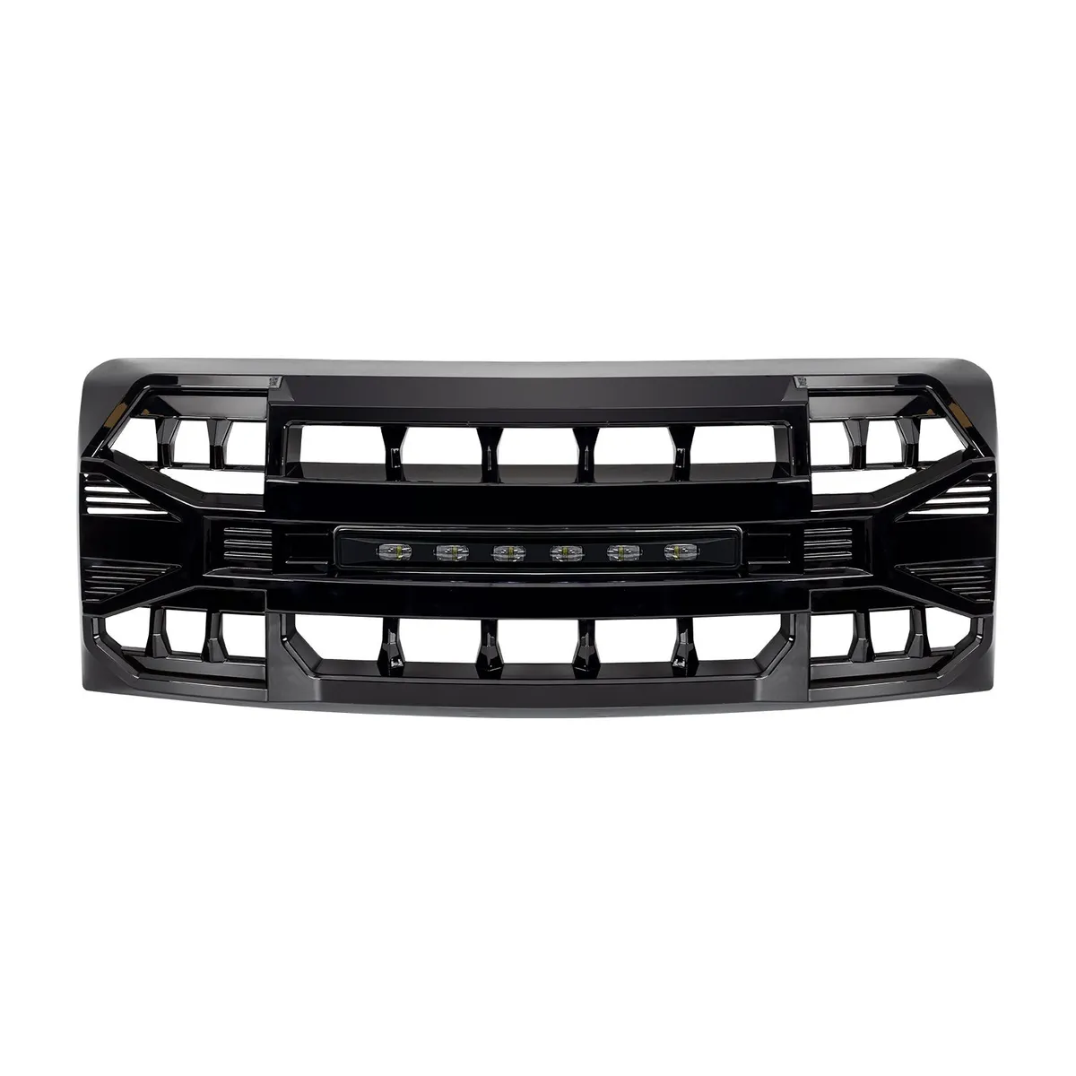 American Modified Amfmaa00114 Armor Grille With LED Off-Road Lights - Matte Black product image