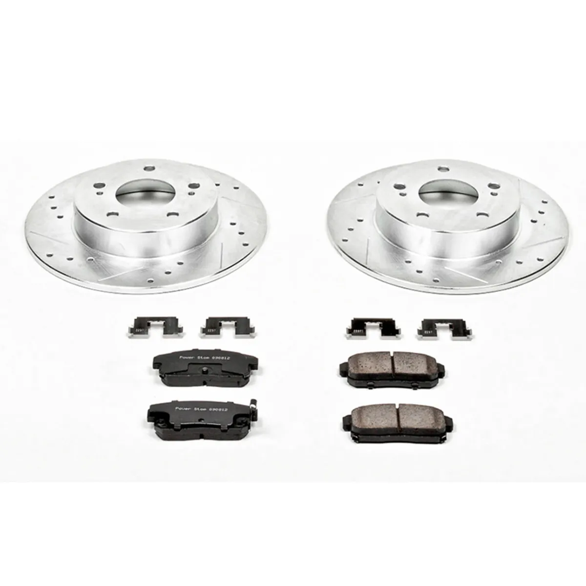 Z23 Evolution Sport Upgrade Kit: Drilled/Slotted Rotors; Carbon-Fiber Ceramic Pads W/Hardware product image