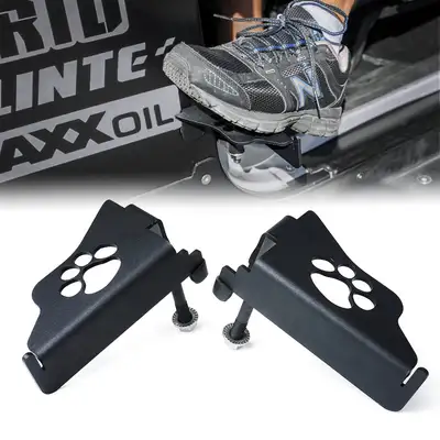 Xprite Xprite Front Foot Pegs with Paw Print for 2007-2018 Jeep Wrangler JK
