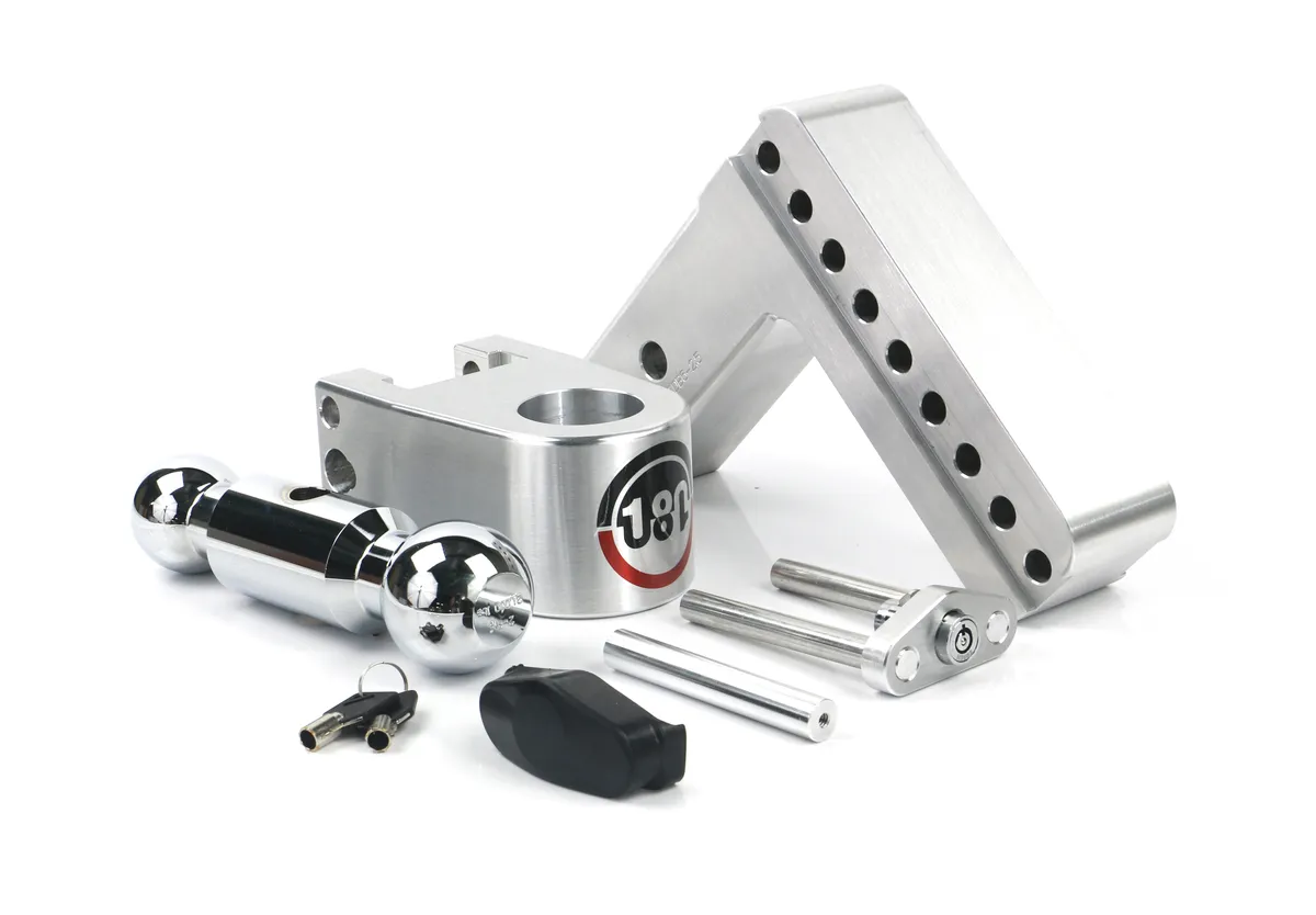 180 Turnover Ball 6 Drop Hitch w/ 2.5 Shank Keyed Alike Ws05 Included product image