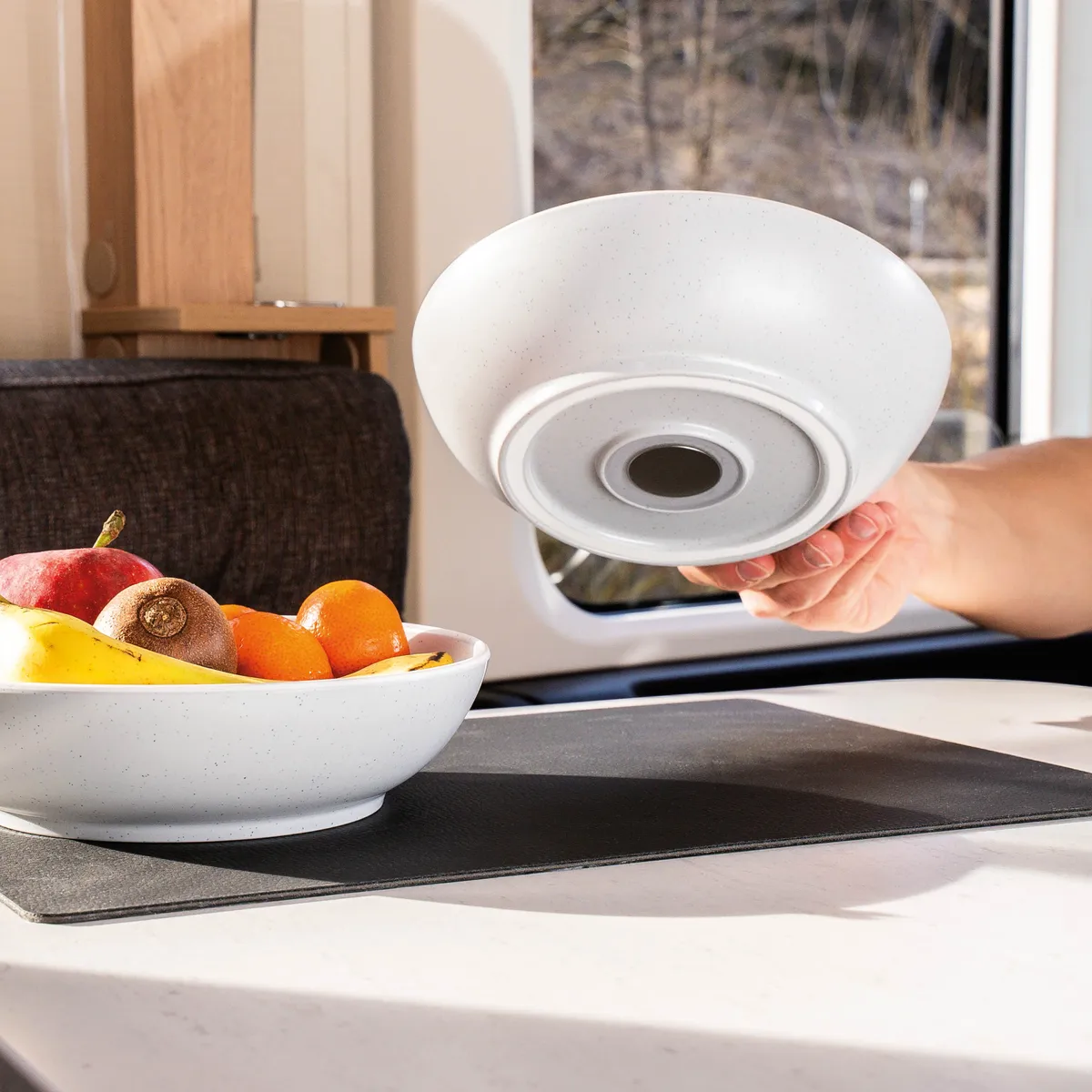 Magnetic plastic tableware set DOLOMIT WHITE product image