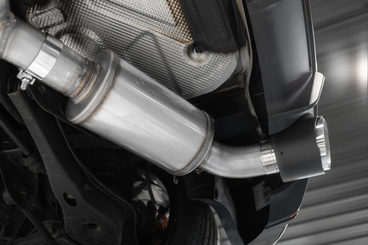 Armor Lite Cat Back Performance Exhaust System; 3 in.; Aluminized Steel; Dual Split Rear; W/5 in. OD. Tips; product image