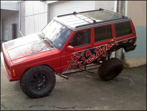 Clayton Off Road 3 Link Long Arm Lift Kit w/Rear Coil for Jeep Cherokee XJ product image