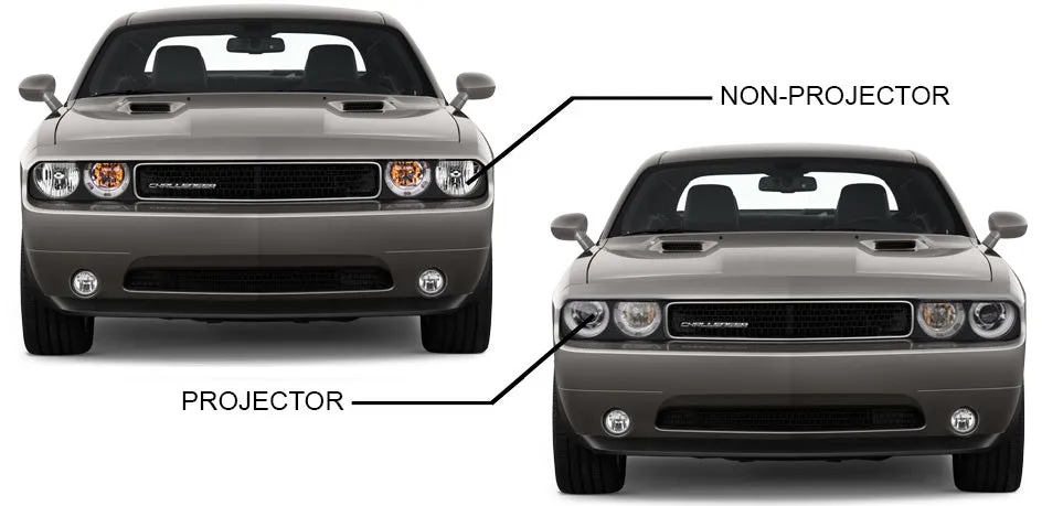 ORACLE Lighting 2008-2014 Dodge Challenger LED Headlight Halo Kit - Standard Mount product image