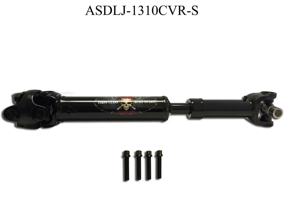 2004-2006 LJ Wrangler Rear Extreme Duty Solid 1310 CV Driveshaft that fits a SYE Kit [Non Rubicon] with CV Bolts product image