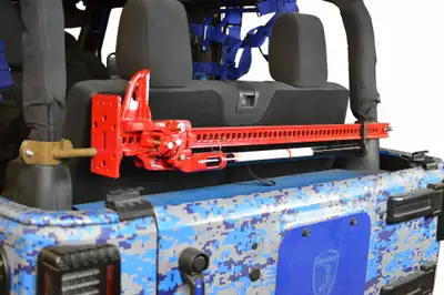Steinjager Recovery and Towing 2007-2018 High Lift Jack Mount Roll Bar Mount, 2 Door Military Beige