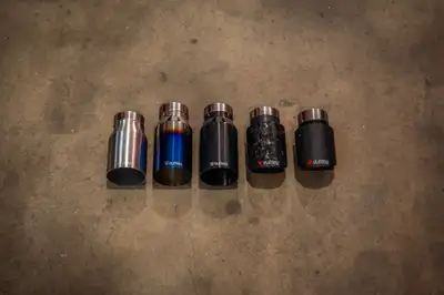 Valvetronic Designs Universal Exhaust Tips 2.5 Inch Carbon Fiber Carbon Fiber Valvetronic Designs